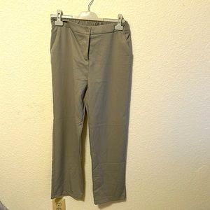 Sage green office pants